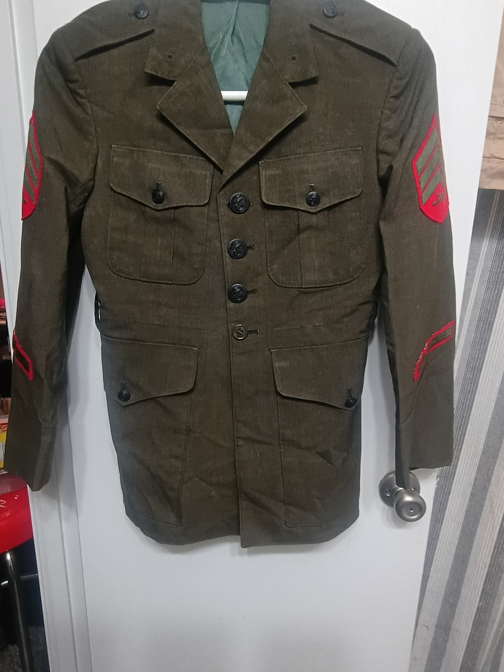 Classic Olive USMC Military Field Jacket